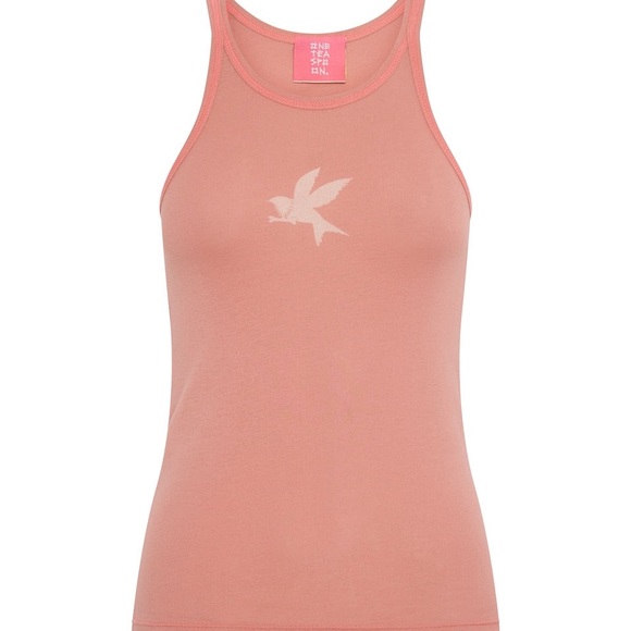 ONE TEASPOON Bower Bird Singlet in Flamingo Pink! - Picture 4 of 4